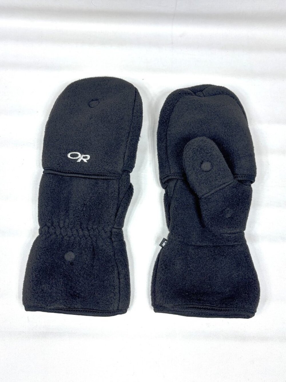 Outdoor Research Windbloc Convertible Mitts Black Fleece Flip Top Mitten M/M